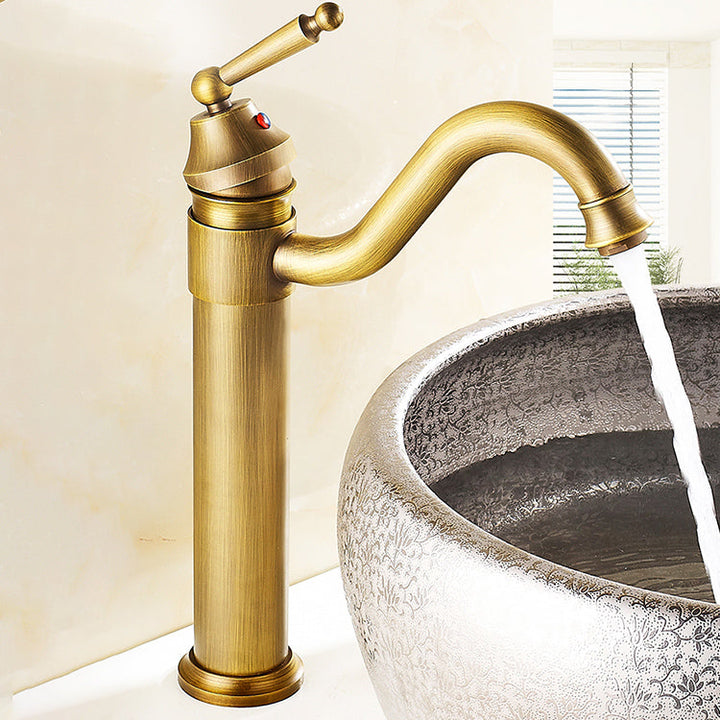 Lisslune | Farmhouse Widely Distributed Bathroom Faucet Vintage Single Hole Sink Faucet