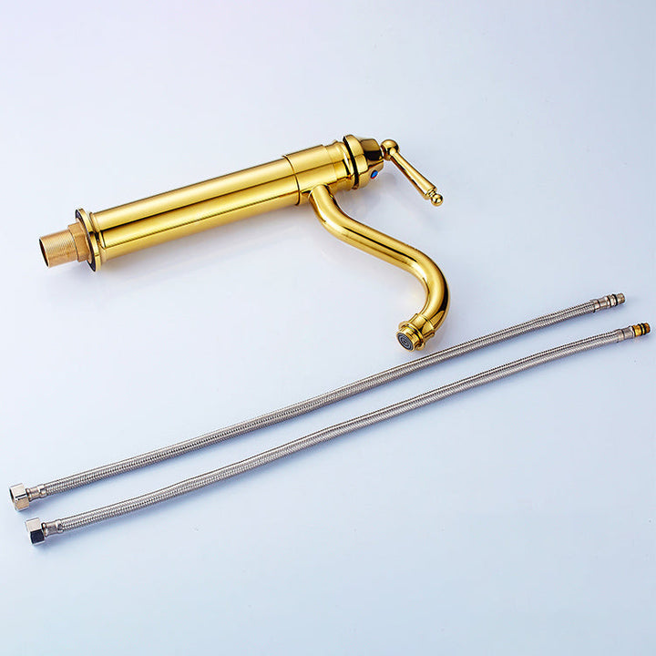 Lisslune | Farmhouse Widely Distributed Bathroom Faucet Vintage Single Hole Sink Faucet