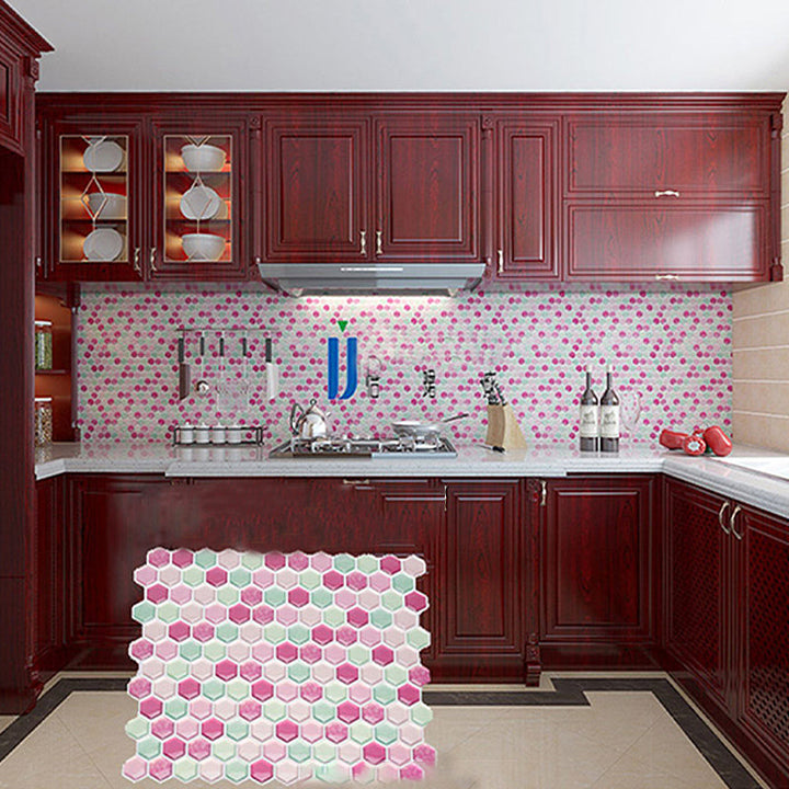 Lisslune | Colorful Mosaic Peel & Stick Tile Waterproof for Back Wall