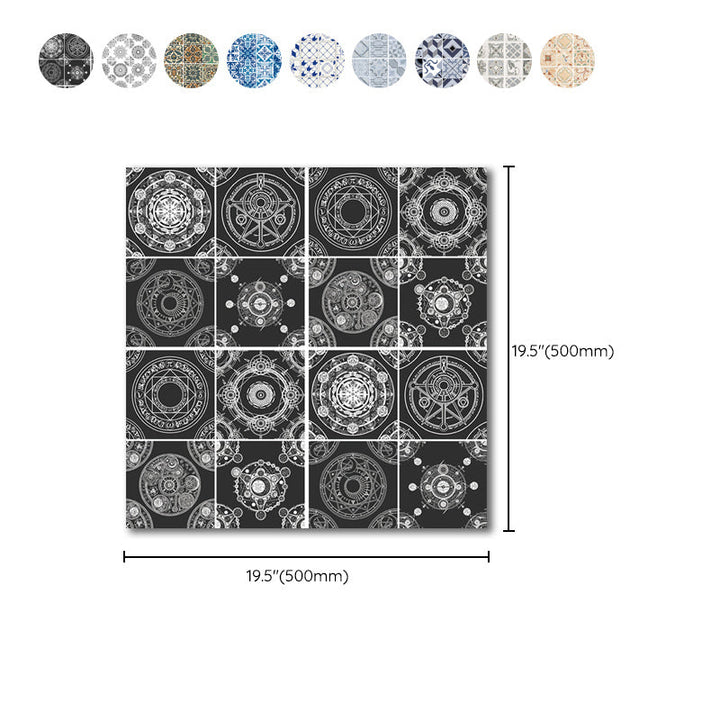 Lisslune | Spanish Pattern Single Tile Mold Resistant Peel & Stick Tile for Splashback