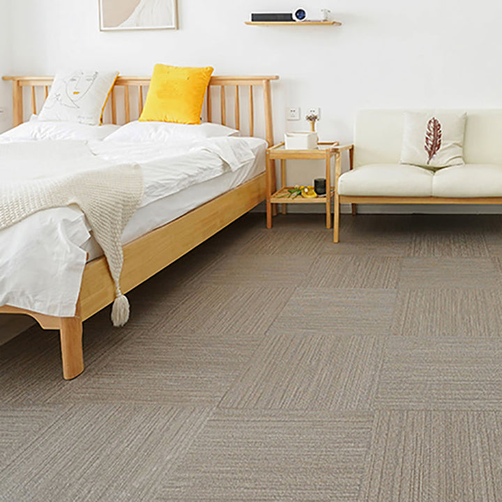 Lisslune | Square Scratch Resistant Plastic Floor Waterproof Peel & Stick Floor Tiles