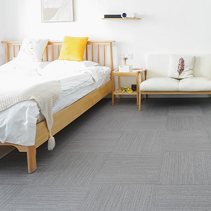Lisslune | Square Scratch Resistant Plastic Floor Waterproof Peel & Stick Floor Tiles
