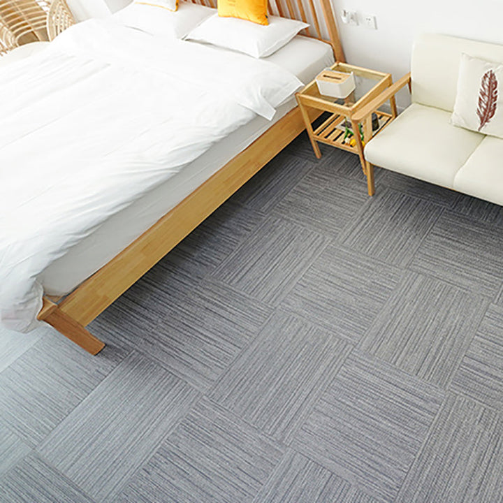 Lisslune | Square Scratch Resistant Plastic Floor Waterproof Peel & Stick Floor Tiles