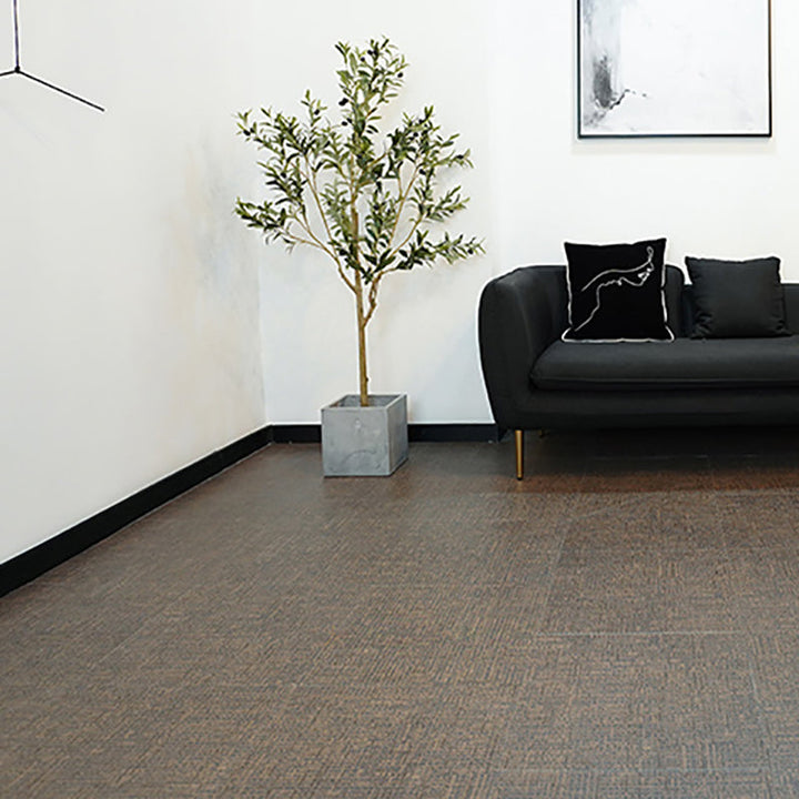 Lisslune | Square Scratch Resistant Plastic Floor Waterproof Peel & Stick Floor Tiles