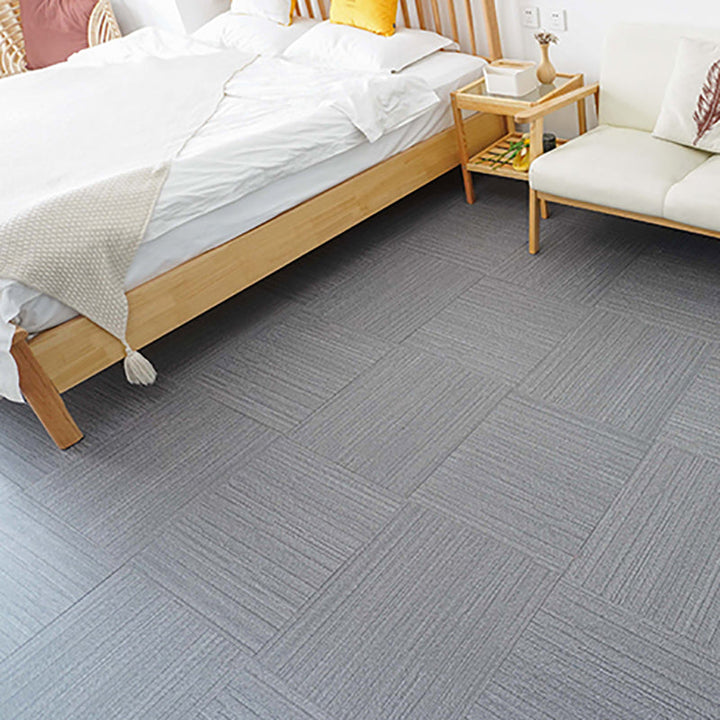 Lisslune | Square Scratch Resistant Plastic Floor Waterproof Peel & Stick Floor Tiles