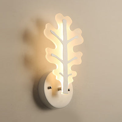Skørter | Reh Horn LED Wall Lamp Animal Style Acrylic Wall Lamp in White for Adults Kids Bedroom