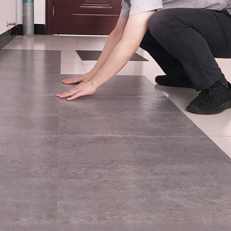 Lisslune | Modern Water-Repellent Plastic Flooring Fabric Look Square Edge Floor Tiles