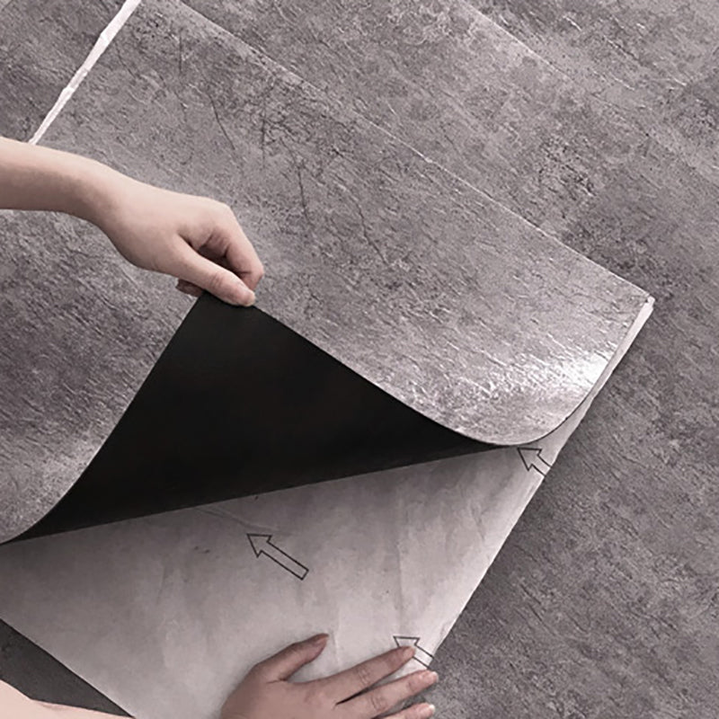 Lisslune | Modern Water-Repellent Plastic Flooring Fabric Look Square Edge Floor Tiles