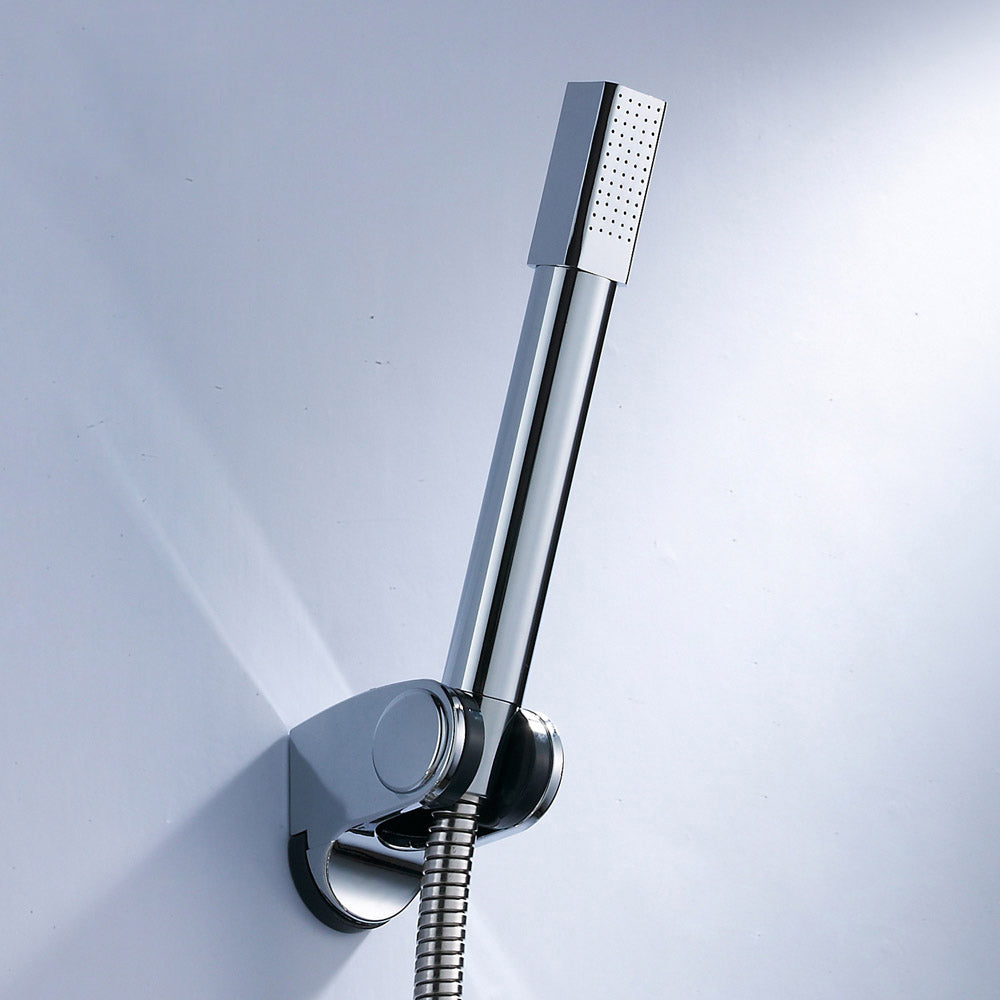 Lisslune | Simple Handheld Shower Head Square 304 Stainless Steel Shower Head