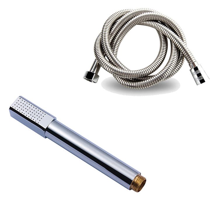 Lisslune | Simple Handheld Shower Head Square 304 Stainless Steel Shower Head