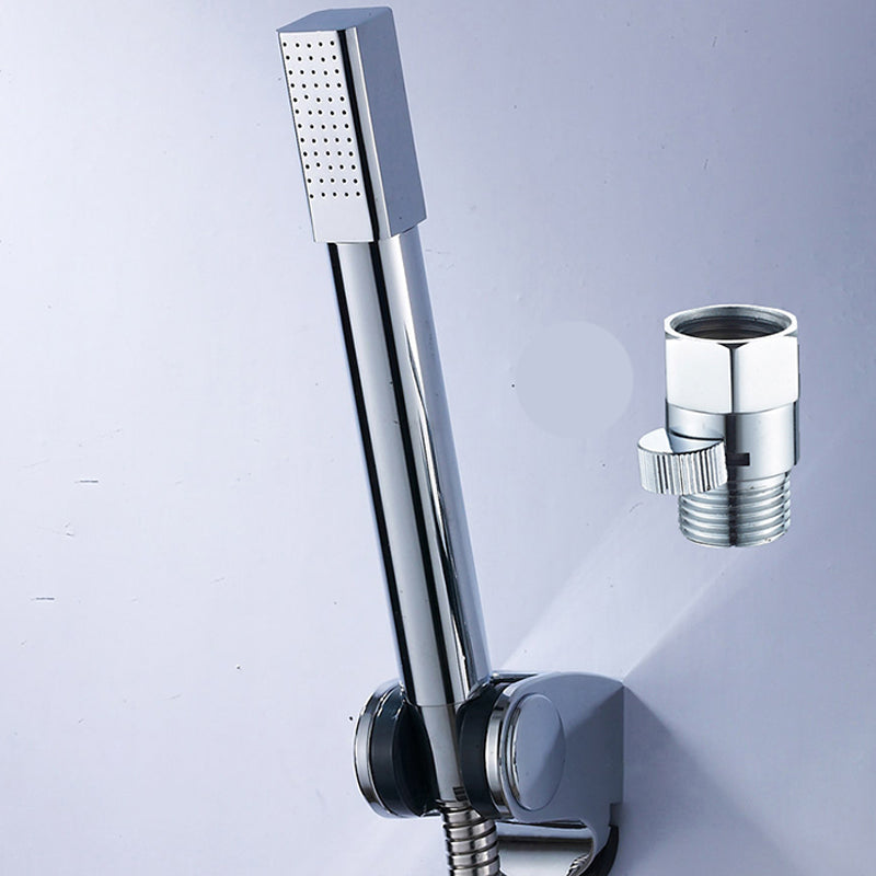 Lisslune | Simple Handheld Shower Head Square 304 Stainless Steel Shower Head