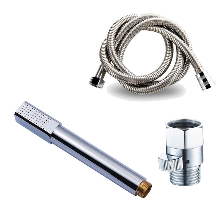 Lisslune | Simple Handheld Shower Head Square 304 Stainless Steel Shower Head