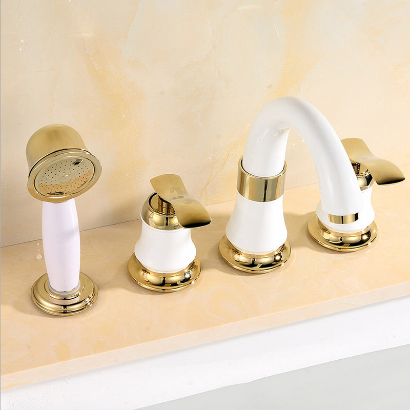 Lisslune | Contemporary Tub Faucet Deck Mount Trim Bathtub Faucet Trim for Bathroom