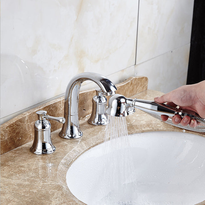 Lisslune | Contemporary Tub Faucet Deck Mount Trim Bathtub Faucet Trim for Bathroom