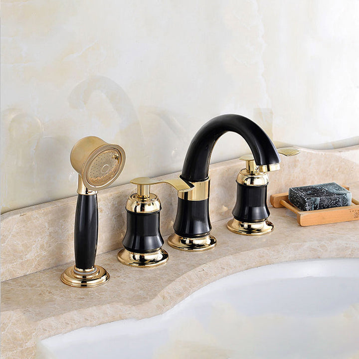 Lisslune | Contemporary Tub Faucet Trim Deck Mount Tub Faucet Trim for Bathroom