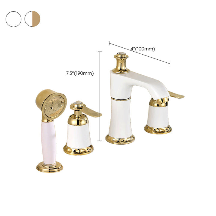 Lisslune | Contemporary Tub Faucet Trim Deck Mount Tub Faucet Trim for Bathroom