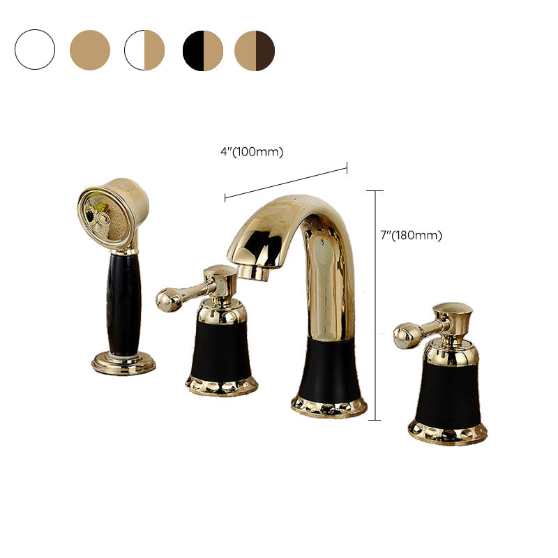 Lisslune | Contemporary Tub Faucet Trim Deck Mount Tub Faucet Trim for Bathroom