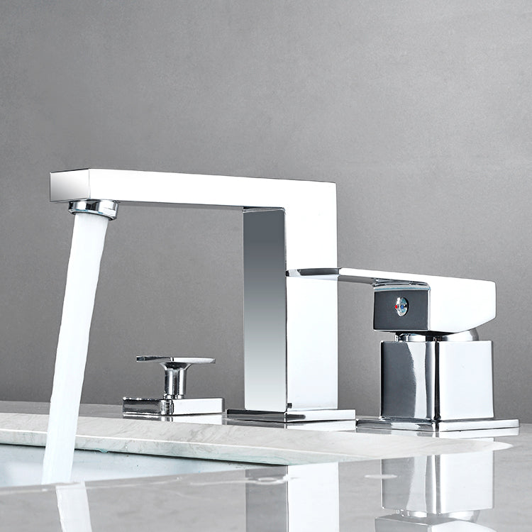 Lisslune | Contemporary Bath Faucet Trim Deck Mounted Low Arc Bathroom Faucet