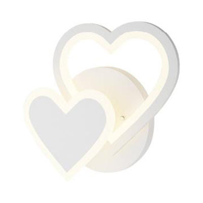 Skørter | White Acrylic Wall Mounted Light Modern Integrated LED Indoor Wall Lights for Children