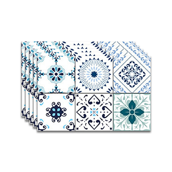 Lisslune | Square Spanish Single Tile Mold Resistant Peel & Stick Tile