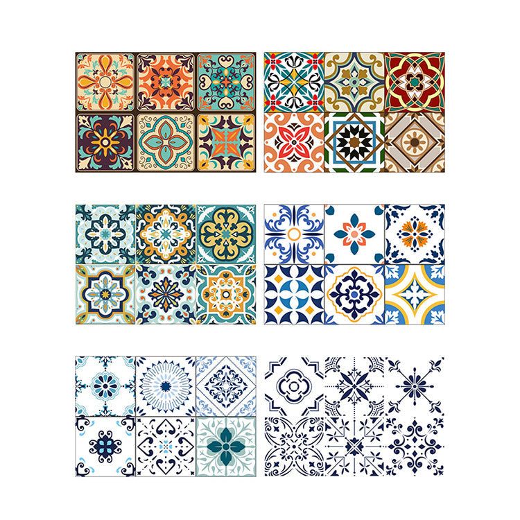 Lisslune | Square Spanish Single Tile Mold Resistant Peel & Stick Tile