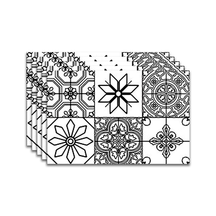 Lisslune | Square Spanish Single Tile Mold Resistant Peel & Stick Tile