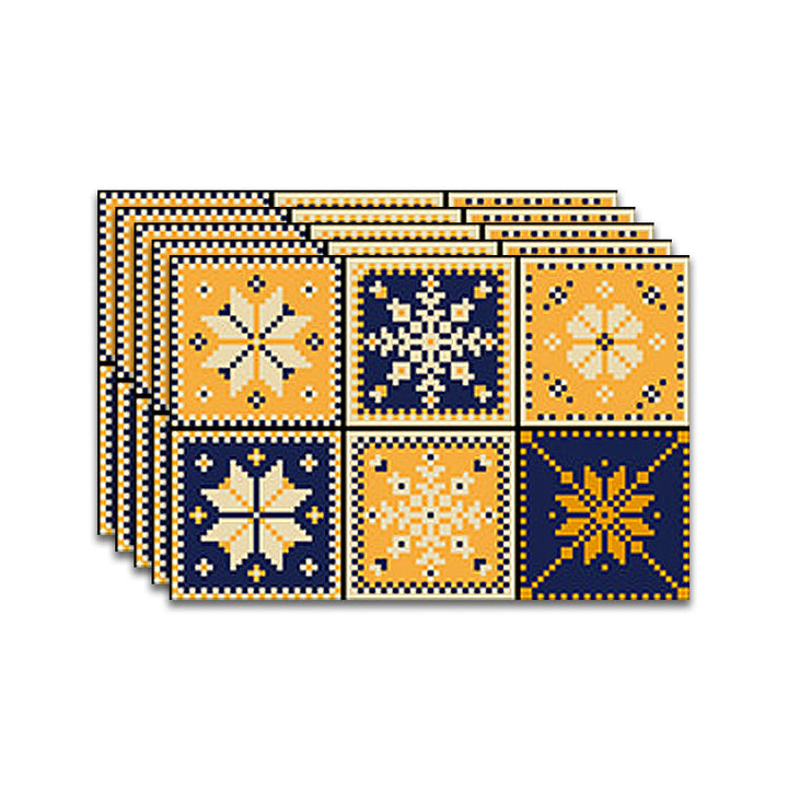 Lisslune | Square Spanish Single Tile Mold Resistant Peel & Stick Tile