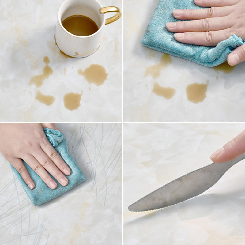 Lisslune | Marbleing Stain Resistant Tiles PVC Single Peel & Stick Tiles for Backsplash