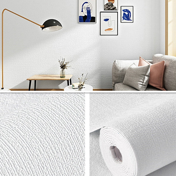 Lisslune | Modern Pearl Wall Molding Flat Wall Access Panel Peel and Stick Foam Baseboard