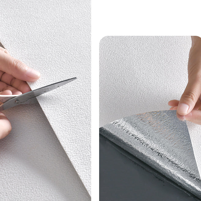 Lisslune | Modern Pearl Wall Molding Flat Wall Access Panel Peel and Stick Foam Baseboard