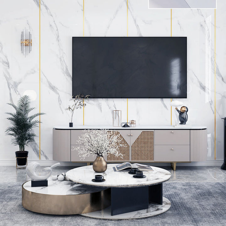 Lisslune | Modern Tin Backsplash Panel 3D Print Wall Ceiling Waterproof
