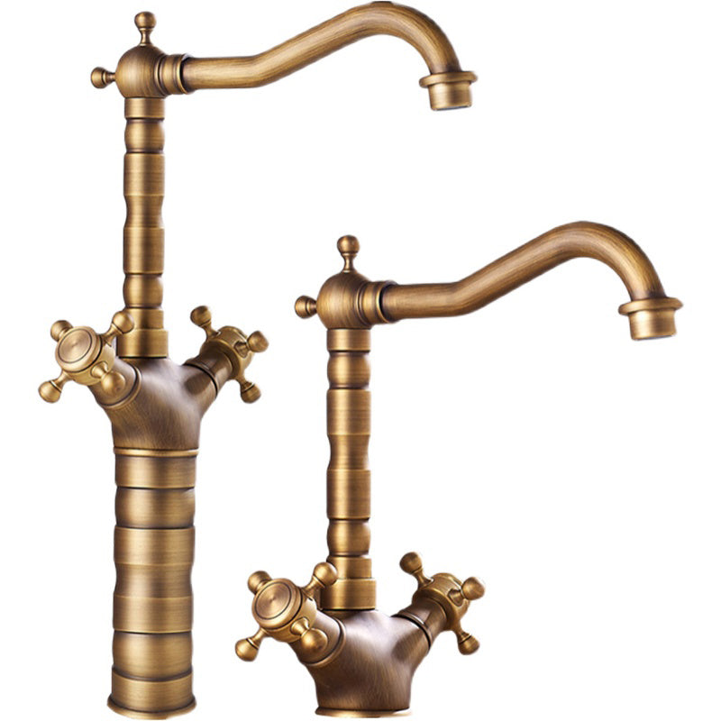 Lisslune | Industrial Widely Used Bathtub Faucet with Cross Handles Basin Faucet