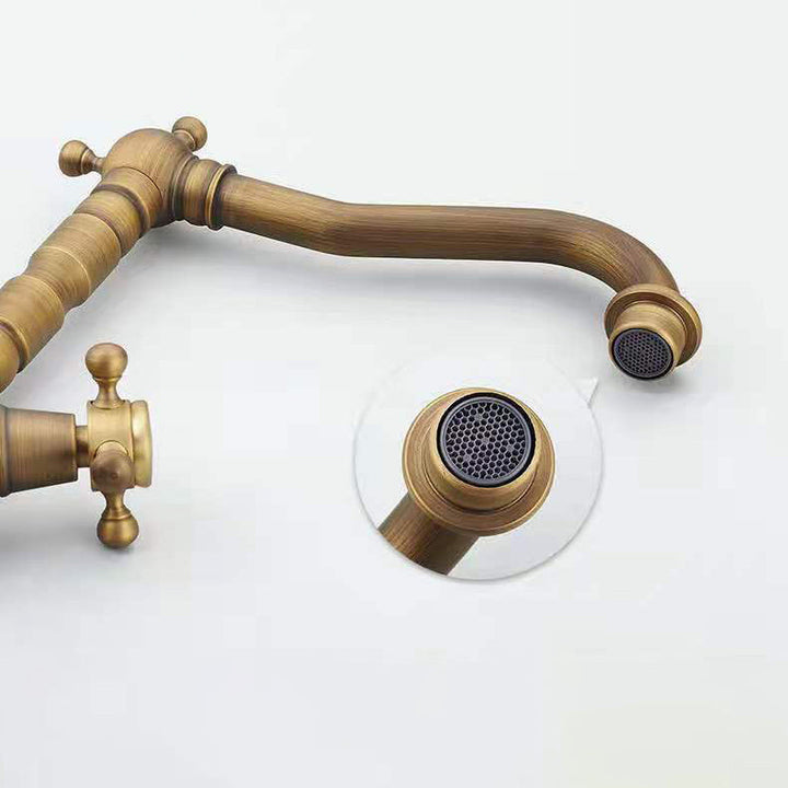 Lisslune | Industrial Widely Used Bathtub Faucet with Cross Handles Basin Faucet