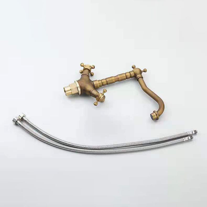 Lisslune | Industrial Widely Used Bathtub Faucet with Cross Handles Basin Faucet