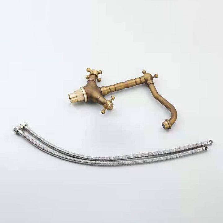 Lisslune | Industrial Widely Used Bathtub Faucet with Cross Handles Basin Faucet