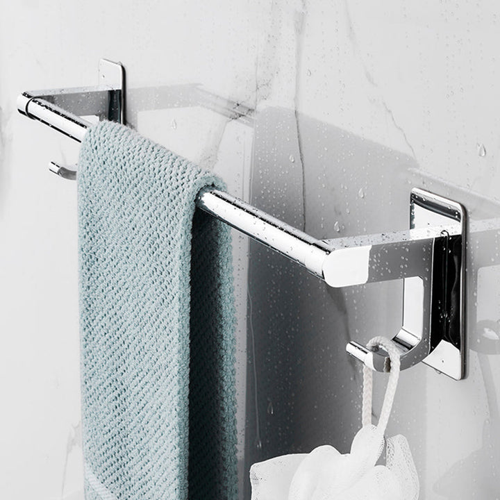 Lisslune | Polished Chrome Bathroom Accessory Set Modern Bathroom Shelf Stainless Steel