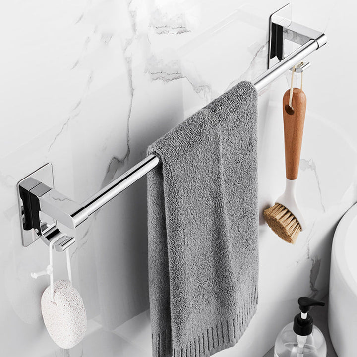 Lisslune | Polished Chrome Bathroom Accessory Set Modern Bathroom Shelf Stainless Steel