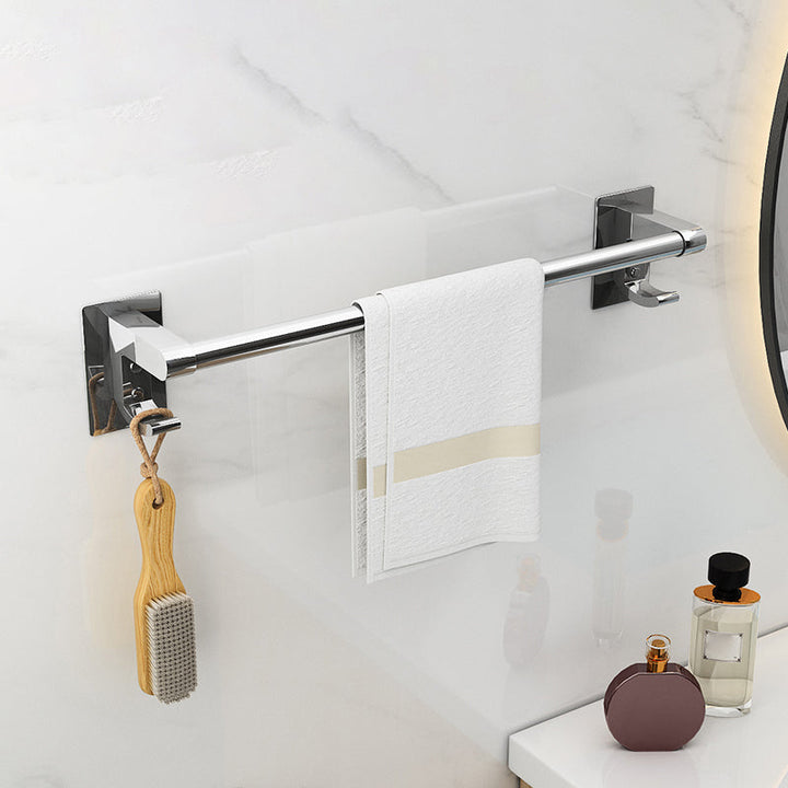 Lisslune | Polished Chrome Bathroom Accessory Set Modern Bathroom Shelf Stainless Steel