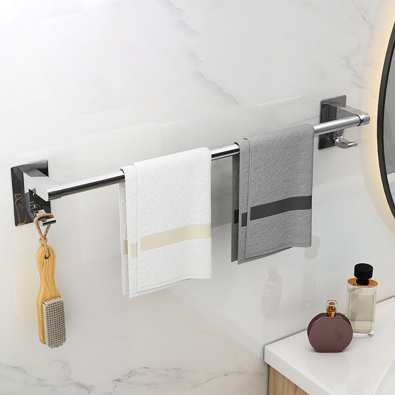 Lisslune | Polished Chrome Bathroom Accessory Set Modern Bathroom Shelf Stainless Steel