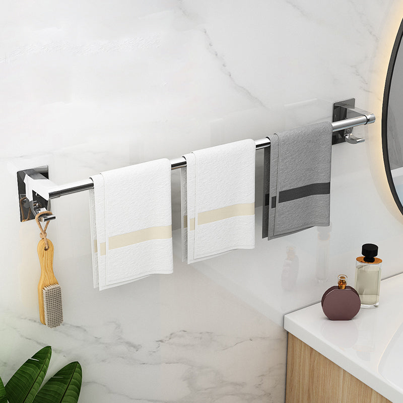 Lisslune | Polished Chrome Bathroom Accessory Set Modern Bathroom Shelf Stainless Steel