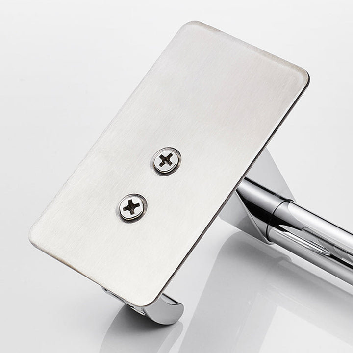 Lisslune | Polished Chrome Bathroom Accessory Set Modern Bathroom Shelf Stainless Steel