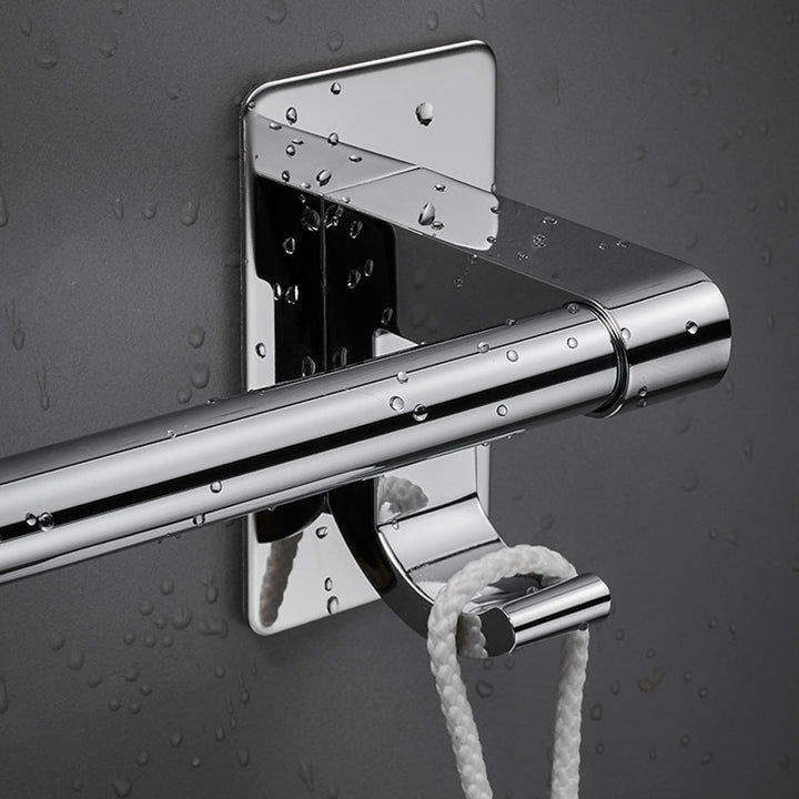 Lisslune | Polished Chrome Bathroom Accessory Set Modern Bathroom Shelf Stainless Steel