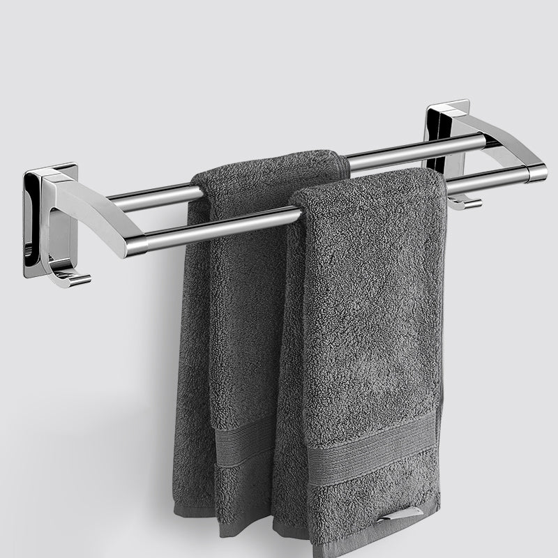 Lisslune | Polished Chrome Bathroom Accessory Set Modern Bathroom Shelf Stainless Steel