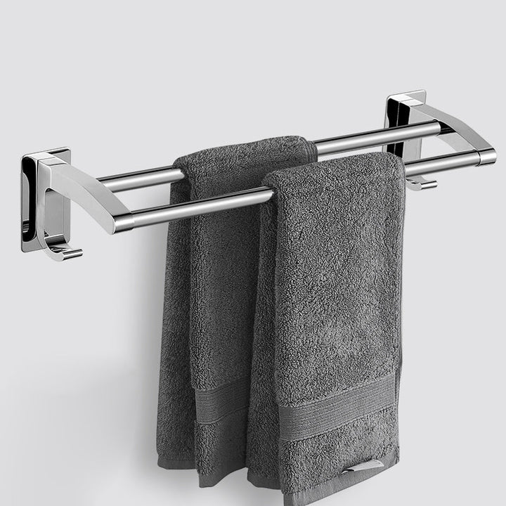Lisslune | Polished Chrome Bathroom Accessory Set Modern Bathroom Shelf Stainless Steel