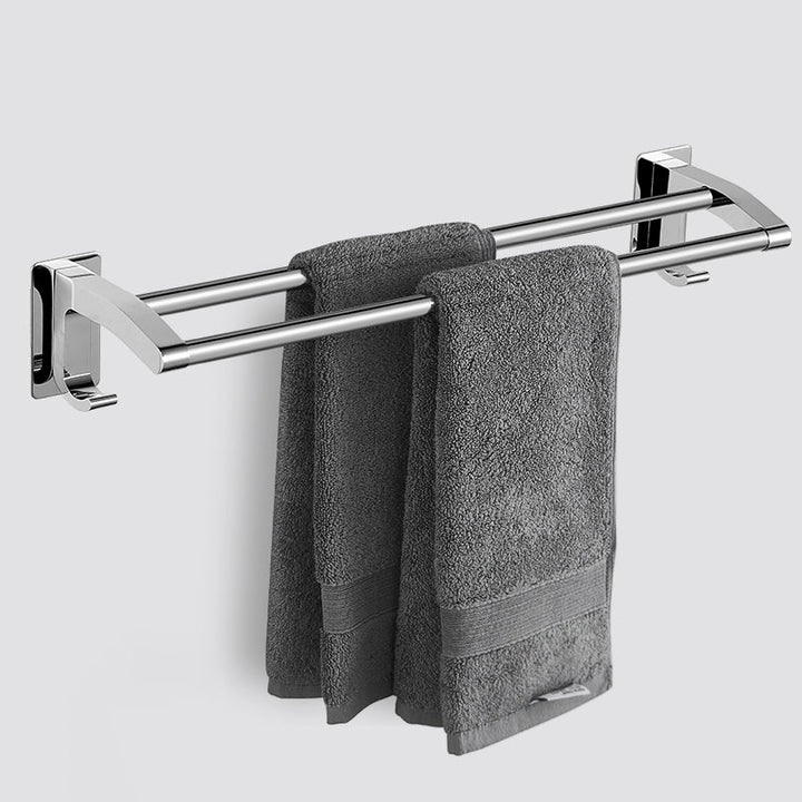 Lisslune | Polished Chrome Bathroom Accessory Set Modern Bathroom Shelf Stainless Steel