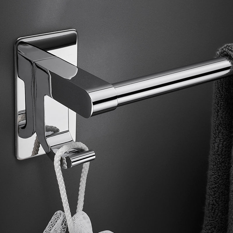 Lisslune | Polished Chrome Bathroom Accessory Set Modern Bathroom Shelf Stainless Steel
