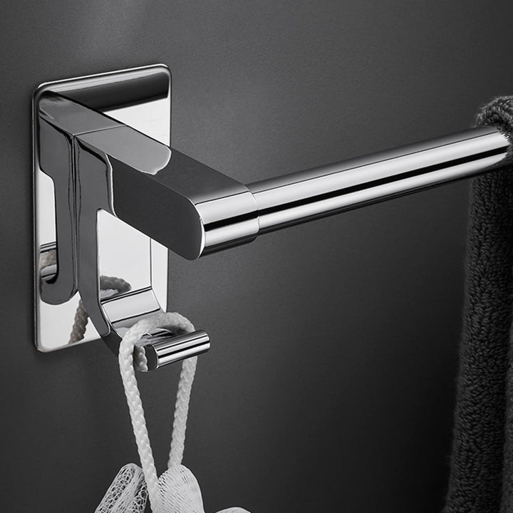 Lisslune | Polished Chrome Bathroom Accessory Set Modern Bathroom Shelf Stainless Steel