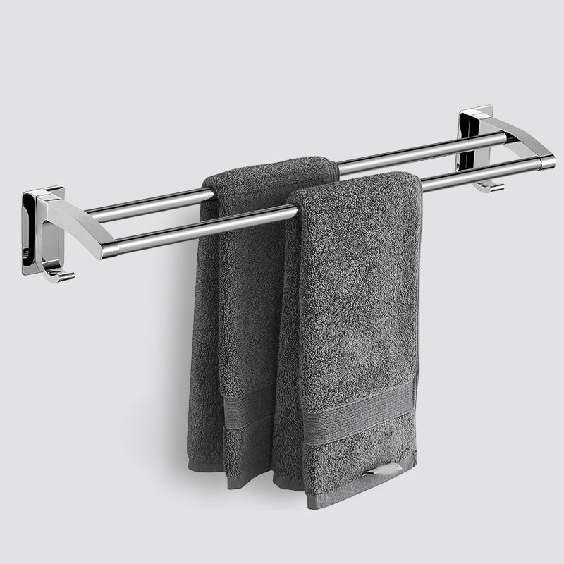 Lisslune | Polished Chrome Bathroom Accessory Set Modern Bathroom Shelf Stainless Steel
