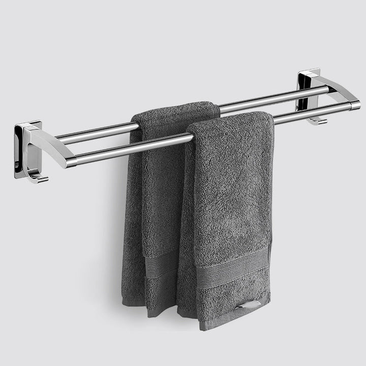 Lisslune | Polished Chrome Bathroom Accessory Set Modern Bathroom Shelf Stainless Steel