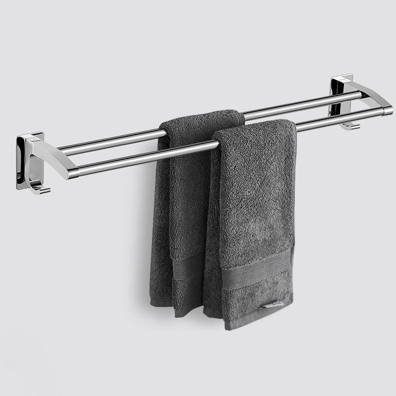 Lisslune | Polished Chrome Bathroom Accessory Set Modern Bathroom Shelf Stainless Steel